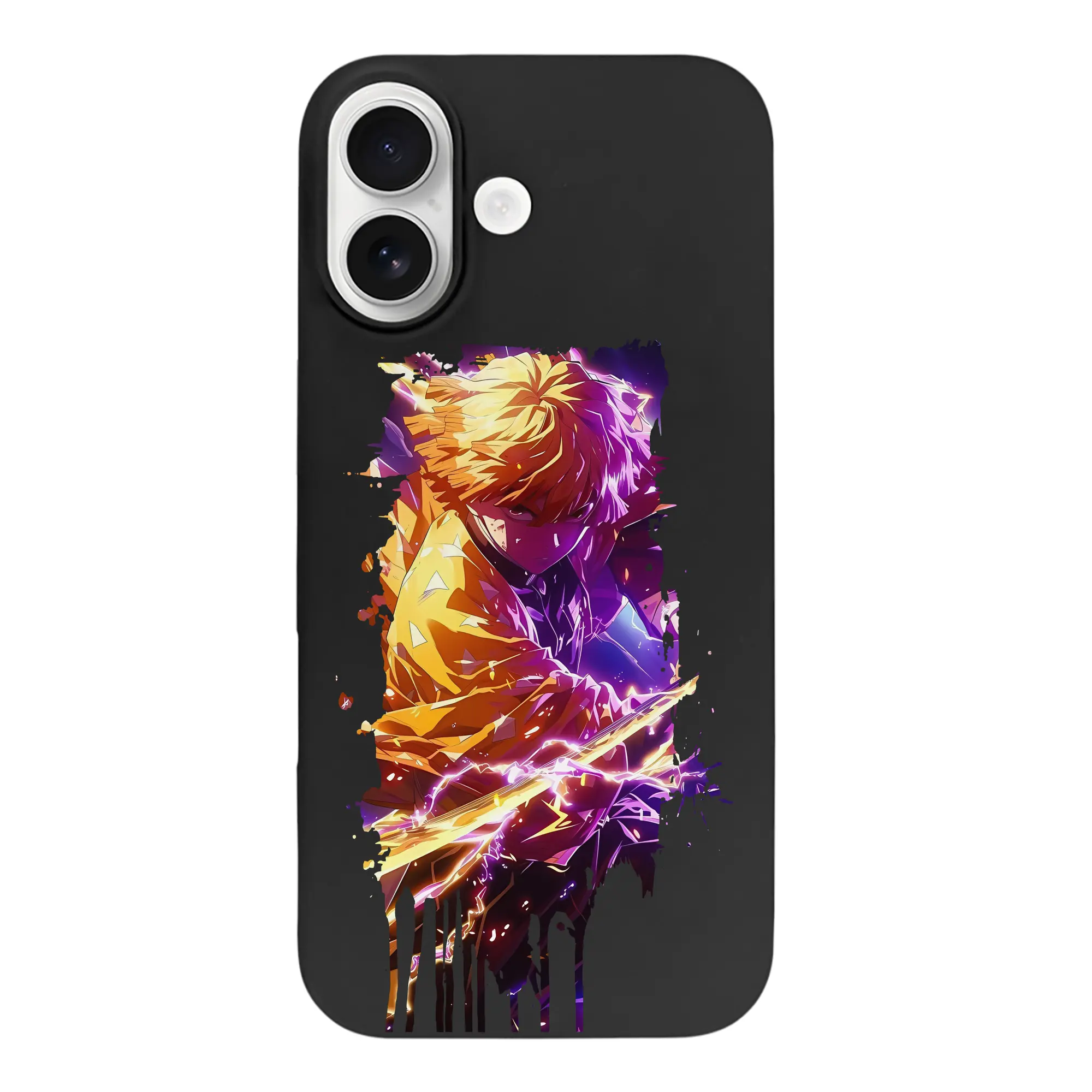 鬼滅の刃 グッズ,我妻 善逸 - iPhone 17 シリーズ シリコンケース 薄型 耐衝撃 指紋防止 ソフトタッチカバー 精密フィット 傷防止 保護ケース iPhone 17/17 Air/17 Pro/17 Pro Max 対応